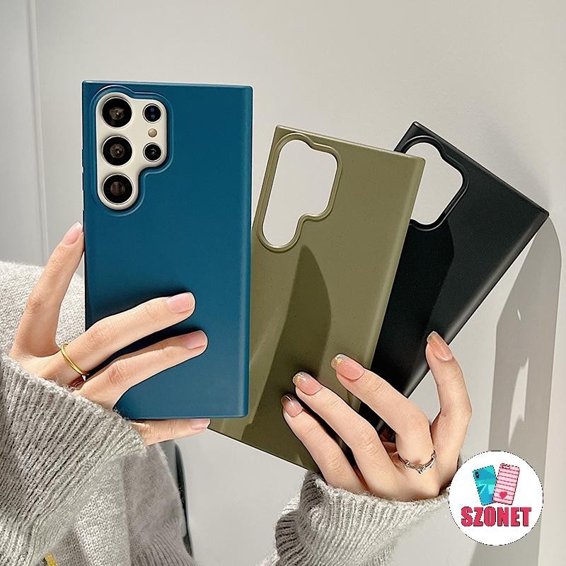 SAMSUNG Pure สีกันกระแทกเคสโทรศัพท์สําหรับSamsung Galaxy Ultra S24 S23 S22 Ultra S21 Plus S20 FE A73 A53 A52 A32 A12 A21S A71 A51 A31 A70 A50 A30 Anti-Fallฝาครอบโทรศัพท์