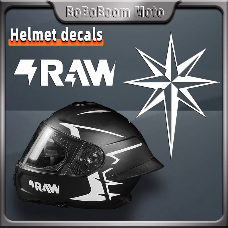 Motorcycle Helmet Sticker Vinyl RAW Decal Accessories Decorative Waterproof  For Aprilia Ducati Hond