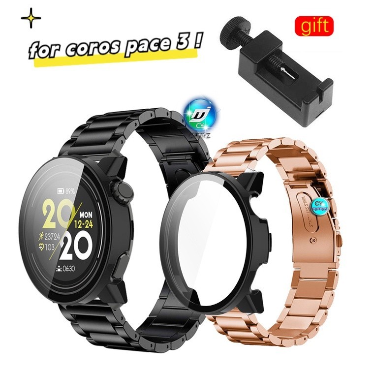 สาย coros pace 3 สายโลหะ สายสแตนเลสสําหรับ coros pace 3 สายสมาร์ทวอทช์ สายรัดข้อมือกีฬา coros pace 3