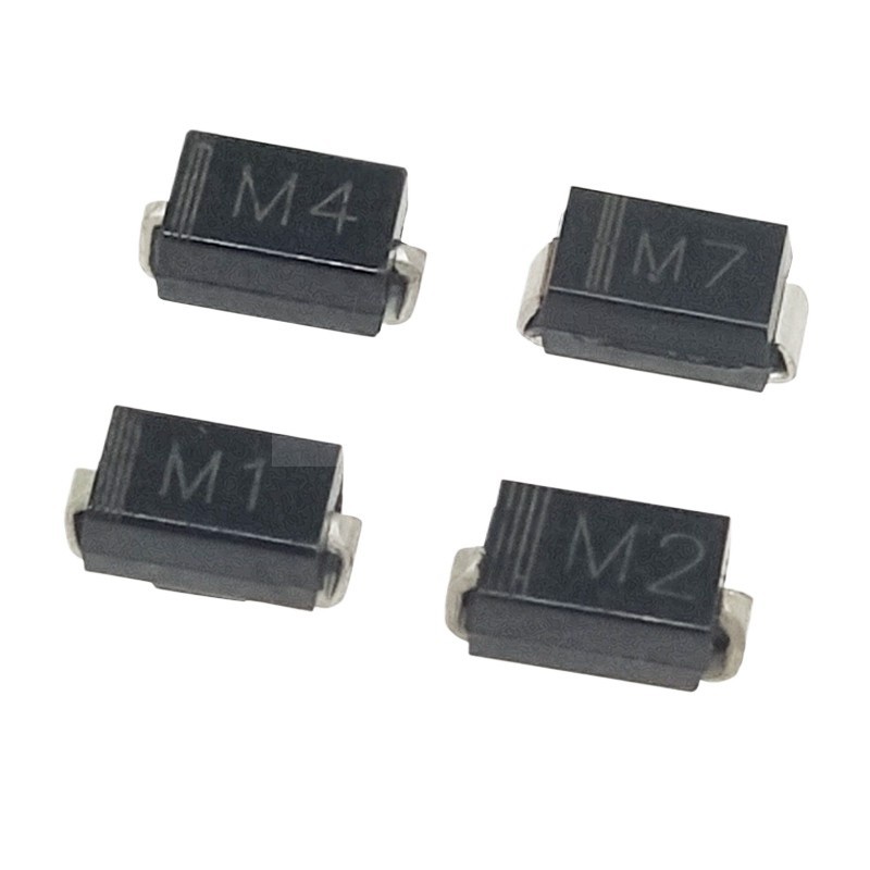 100 ชิ้น/ล็อต M7/M1/M2/M4 SMA Rectifier ไดโอด 1A Patch 1N4001/1N4002/1N4004/1N4007