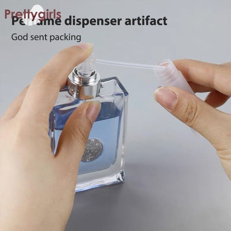 PY.th10ml ขวดสเปรย์พลาสติกฝ้าน้ําหอมเครื่องสําอางแบบพกพา Fine Mist ขวดบรรจุย่อย-PY