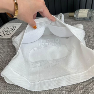 #262 มาใหม่ เสื้อสกีนลายสายเดี่ยว เสื้อกล้าม มีฟองน้ำในตัว พร้อมส่ง สินค้าพร้อมส่ง