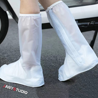 ถุงคลุมรองเท้าแบบยาว ถุงหนา PVCคุณภาพสูงทนทาน สำหรับกันน้ำกั…