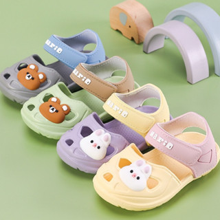 Cheerful Mario รองเท้าแตะเด็กลื่นนุ่มป้องกันการชนกันเด็กวัยห…