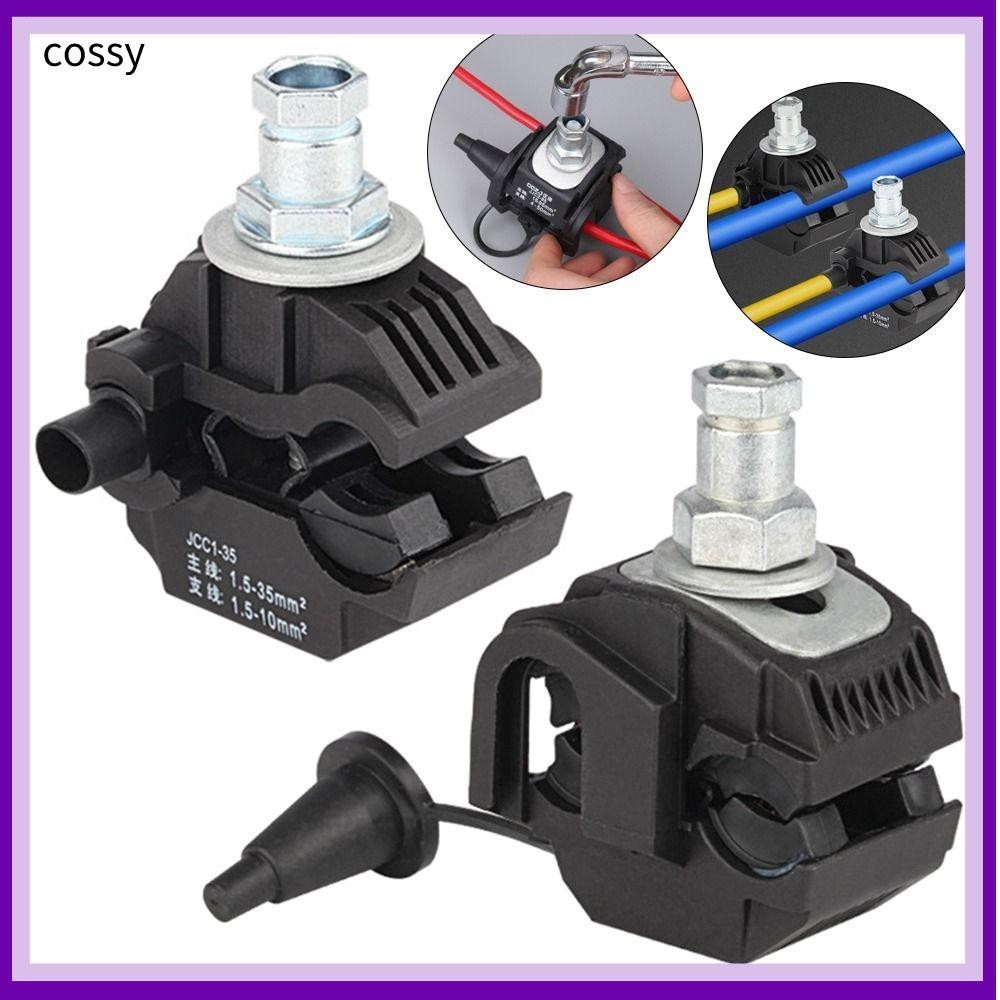 Cossy ฉนวนกันความร้อนเจาะเชื่อมต่อ, 63A/75A คลิปสายเคเบิลที่ปอกไม่มีปอก, อุปกรณ์สายไฟฉนวนกันความร้อนรูปตัว T เจาะเชื่อมต่อ Clamp