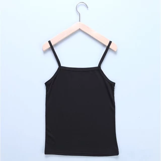 เสื้อสายเดี่ยว เนื้อผ้าดี สวมใส่สบาย ดีไซน์สวยงาม [ขาว-ดำ]