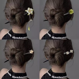 สไตล์โบราณพู่ Hairpin ผู้หญิง High-end Hanfu Headwear