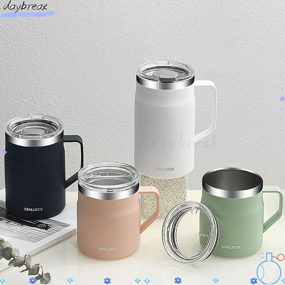 ถ้วยน้ํา เดย์เบรียก, 304 สแตนเลสพร้อมฝาปิดแก้วกาแฟ, เครื่องดื่มสํานักงานสองชั้นทนความร้อน