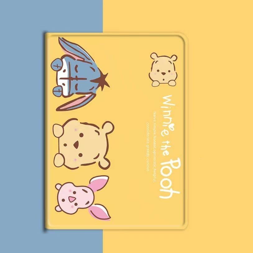เคส Winnie the Pooh ipad 10.2 gen 7/8/9 air4/5/6 mini4/5/6 case ipad gen10 2022 pro11 pro12.9 pro13 2024 case ช่องเสียบปากกา