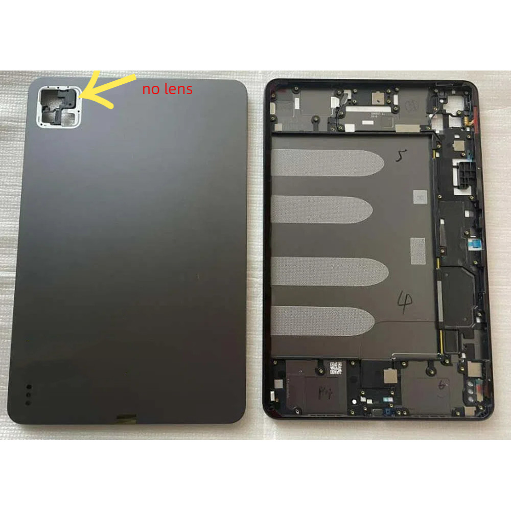 ฝาหลังแบตเตอรี่ด้านหลังสําหรับ xiaomi Mi pad 6/pad 6Pro 11 "กลางกรอบอลูมิเนียมฝาปิดกรอบXiaomi pad 6s pro 12.4