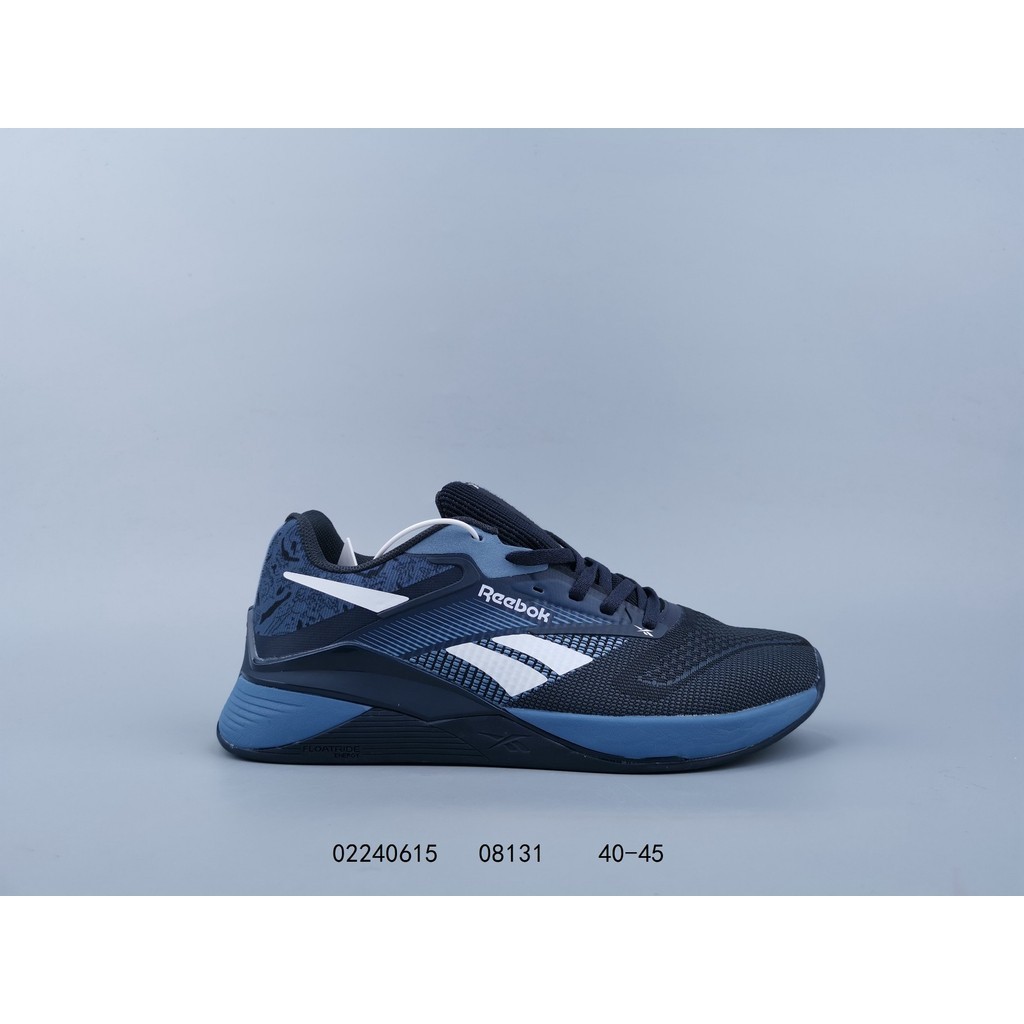 REEBOK รีบอค อย่างเป็นทางการ 2024 ใหม่ผู้ชาย นาโน X4 คลาสสิกกีฬาฟิตเนสรองเท้าฝึกซ้อมที่ครอบคลุม