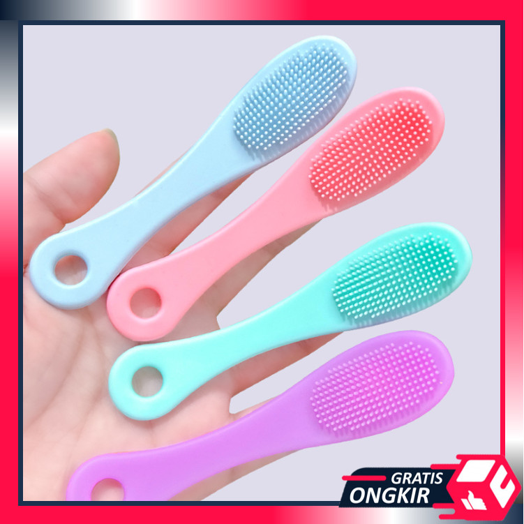 จัดส่งฟรี-ฉ6379ทําความสะอาดแปรงแผ่นสีดําหัว/แปรงซิลิโคนนิ้วติด