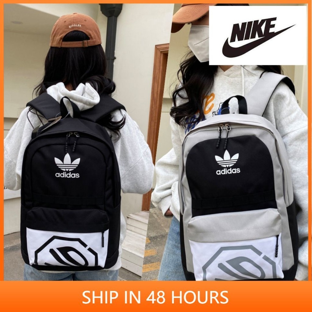 Adidas adidas Clover School Bag Street Wear Student Bag Large Capacity Backpack Junior High School C