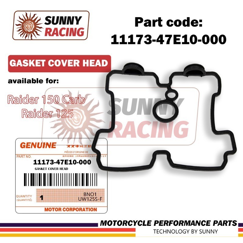 ปะเก็นครอบหัว สําหรับ Raider 150 Carb / Raider 125 (11173-47E10-000)