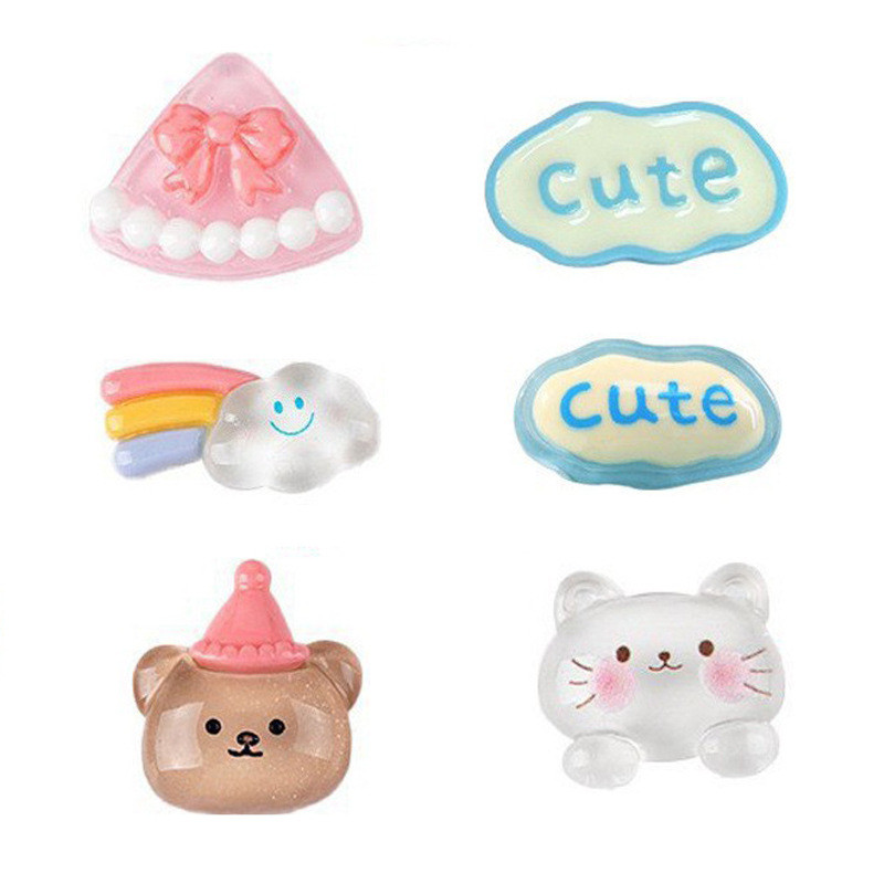 สำหรับการตกแต่ง Jibbitz ชุดตัวติดรองเท้าเซต ตัวติดรองเท้ามีรู จิ๊บบิท Charms ตกแต่งน่ารัก