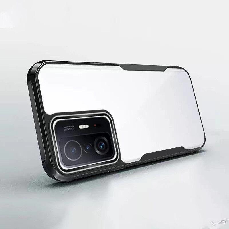 เคสสำหรับ Xiaomi 13T / 13Tpro / 11T / 11TPro สำหรับเสี่ยวมี่ ขอบดำหลังใส กันกระแทก TPU Case