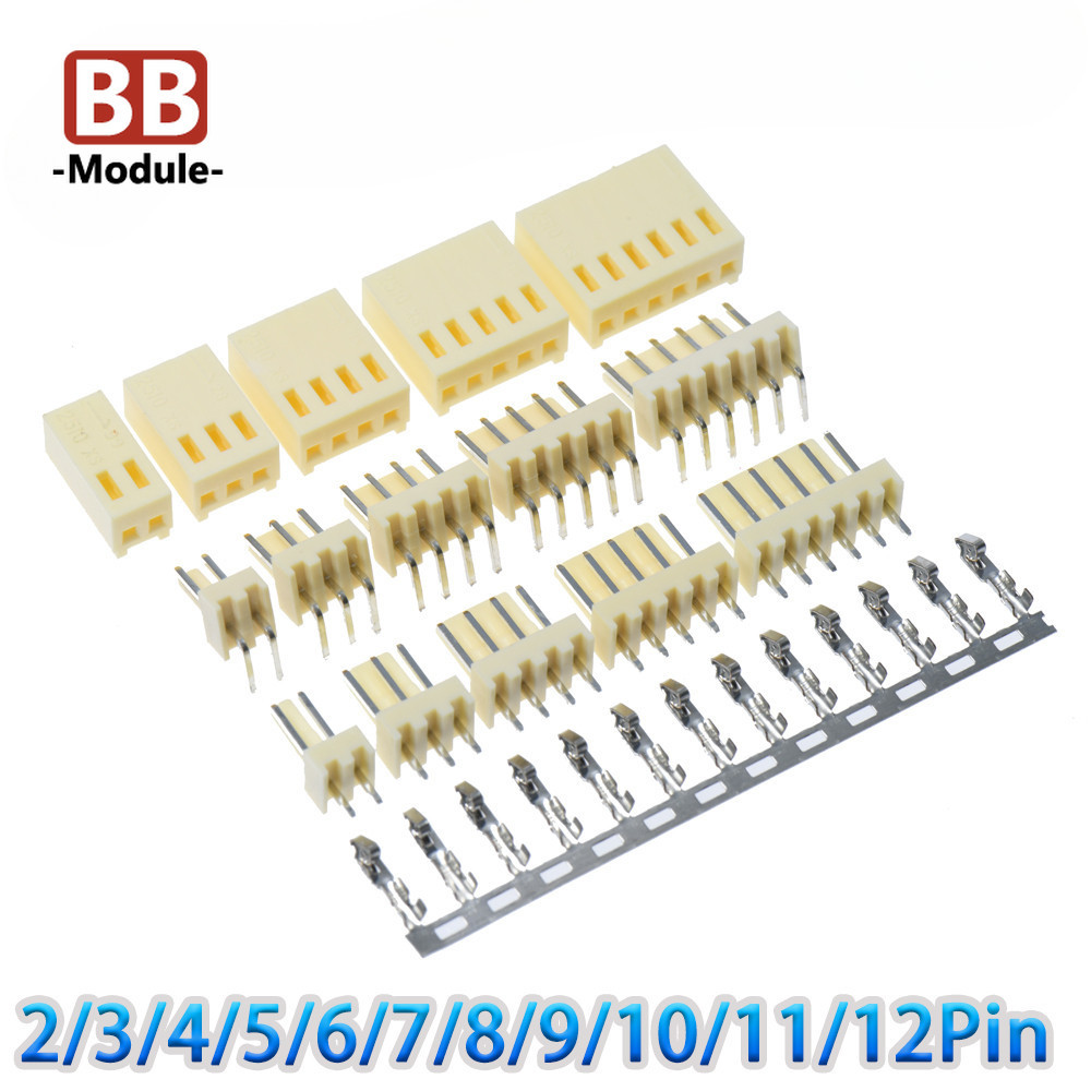 10pcs KF2510 connector 2P 3P 4P 8P KF2510-4AW ชายหญิงตัวเชื่อมต่อตรงมุมขวา Pin header 2.54 มม.4pin