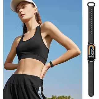 สายซิลิโคนสําหรับ Xiaomi Mi band 10/9 กีฬาเข็มขัดเปลี่ยนสร้อยข้อมือกันน้ํา Xiaomi Smart Mi Band 10 9 สายนาฬิกาอุปกรณ์เสริม