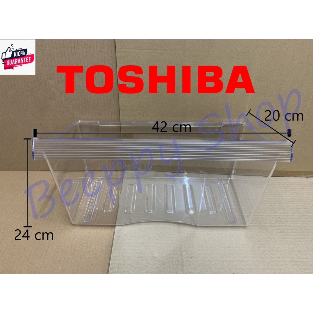 กล่องผัก กล่องใส่ผัก Toshiba รุ่น GR-A25KS/A28KS/B22KP/B31KU/M25KUBZ/RT234WE/RT325WE genuine