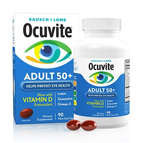 อาหารเสริมวิตามินและแร่ธาตุ Ocuvite Eye 90 ซอฟท์เจล