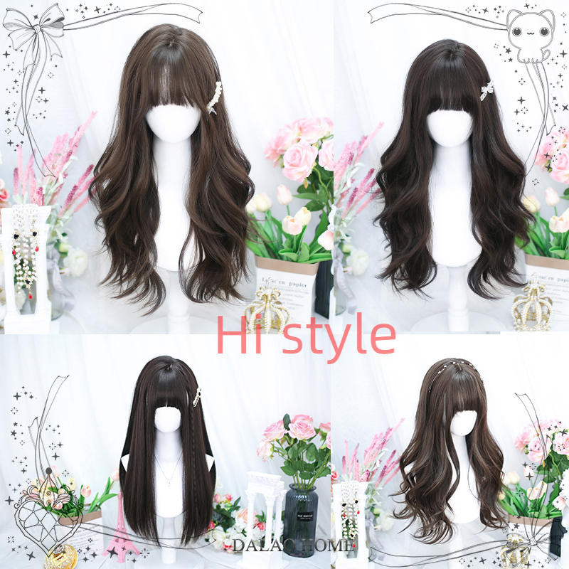 Wig Lolita natural long curly hair Lolita ins gentle curly long hair female
