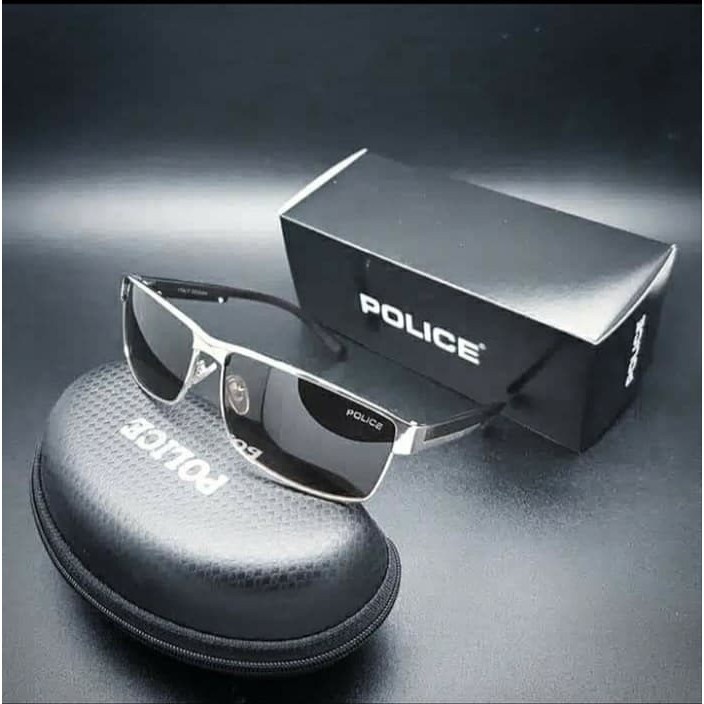 กระจกแฟชั่นล่าสุด!!! POLICE POLARIZED GLASSES สําหรับผู้ชาย P24 – P1216/ANTI-GLARE ครบชุด ราคา ถูกที่สุด ดีลบีเคเค แกลเลอรีภาพที่ 4