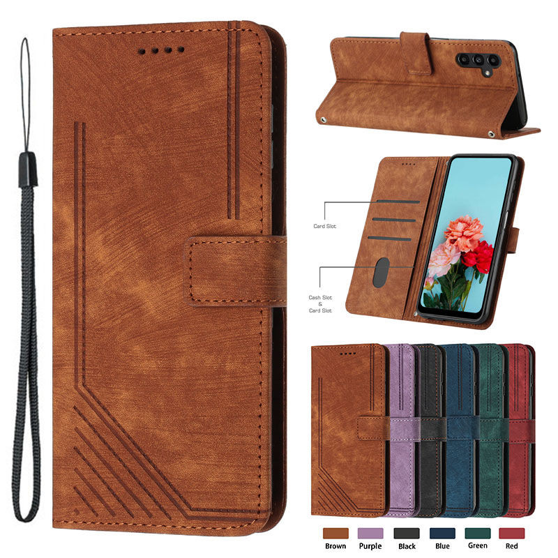 SAMSUNG สําหรับsamsung Galaxy M35 5GกรณีSM-M356Bกระเป๋าสตางค์สําหรับGalaxy M35 M15 M55 F55 C55 F15 M