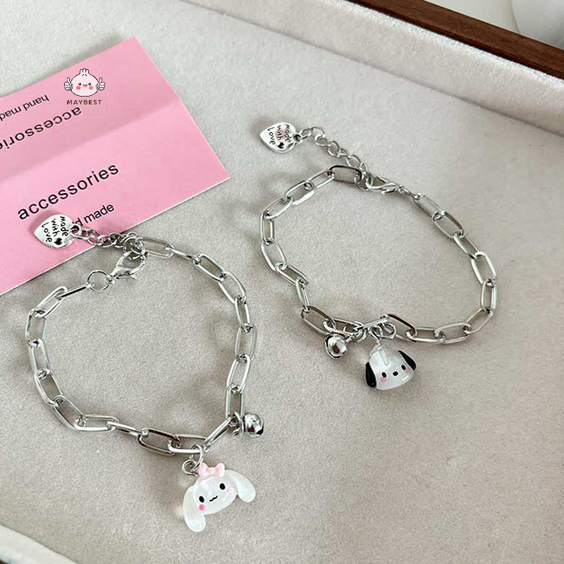 {maybest} สร้อยข้อมือการ์ตูน Y2K สร้อยข้อมือจี้หวานเครื่องประดับของขวัญเพื่อนคู่ {TH} - รูปที่ 2