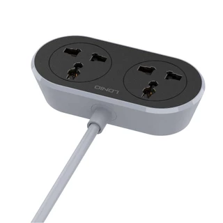 LDNIO SC2018 5M-10M 2ปลั๊กไฟต่อขยายอเนกประสงค์ 2 ช่อง เต้าเสียบปลั๊กไฟ AC 2500W สายไฟต่อปลั๊กไฟ มาตรฐาน 10A 250V ปลั