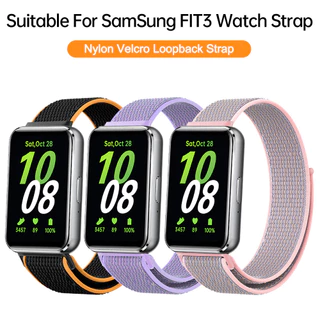 สายไนลอน สำหรับ Samsung Galaxy Fit3🔥สายนาฬิกากีฬาระบายอากาศ🔥สําหรับ Samsung Galaxy Fit3 สายรัดแบบถักนุ่ม