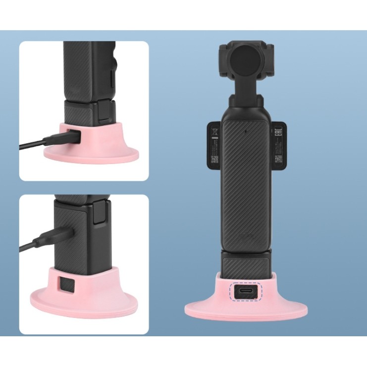 ฐานกันลื่นสําหรับ DJI Pocket 3 Desktop Stand Holder Extension Base Handheld Gimbal Support Adapter Bracket อุปกรณ์เสริมกล้อง