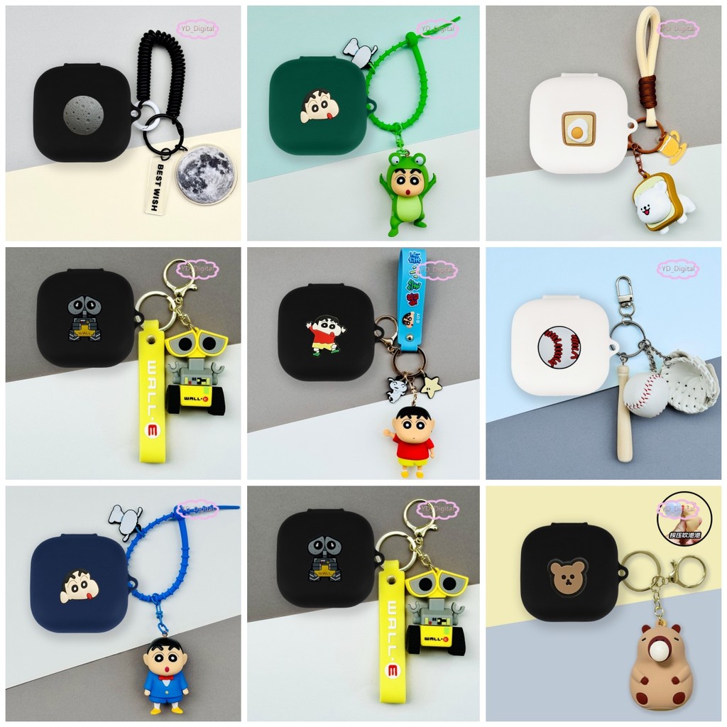 สําหรับ Xiaomi Redmi buds 6s/6 active/6 play/6 Lite กรณีการ์ตูนหูฟังป้องกันปลอกซิลิโคนหูฟัง Soft Shell พร้อมจี้