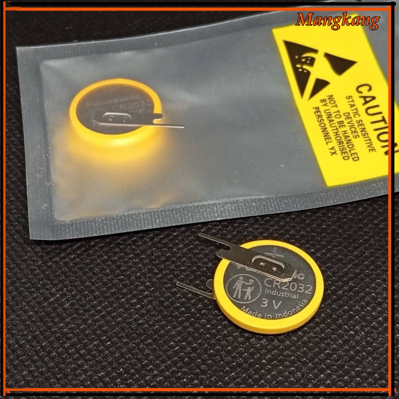 พร้อมส่ง! CR2032  ถ่านไบออส CR2032 3V มีขาเพื่อบัดกรี แบตเตอร์รี่ Panasonic ออกบิลได้