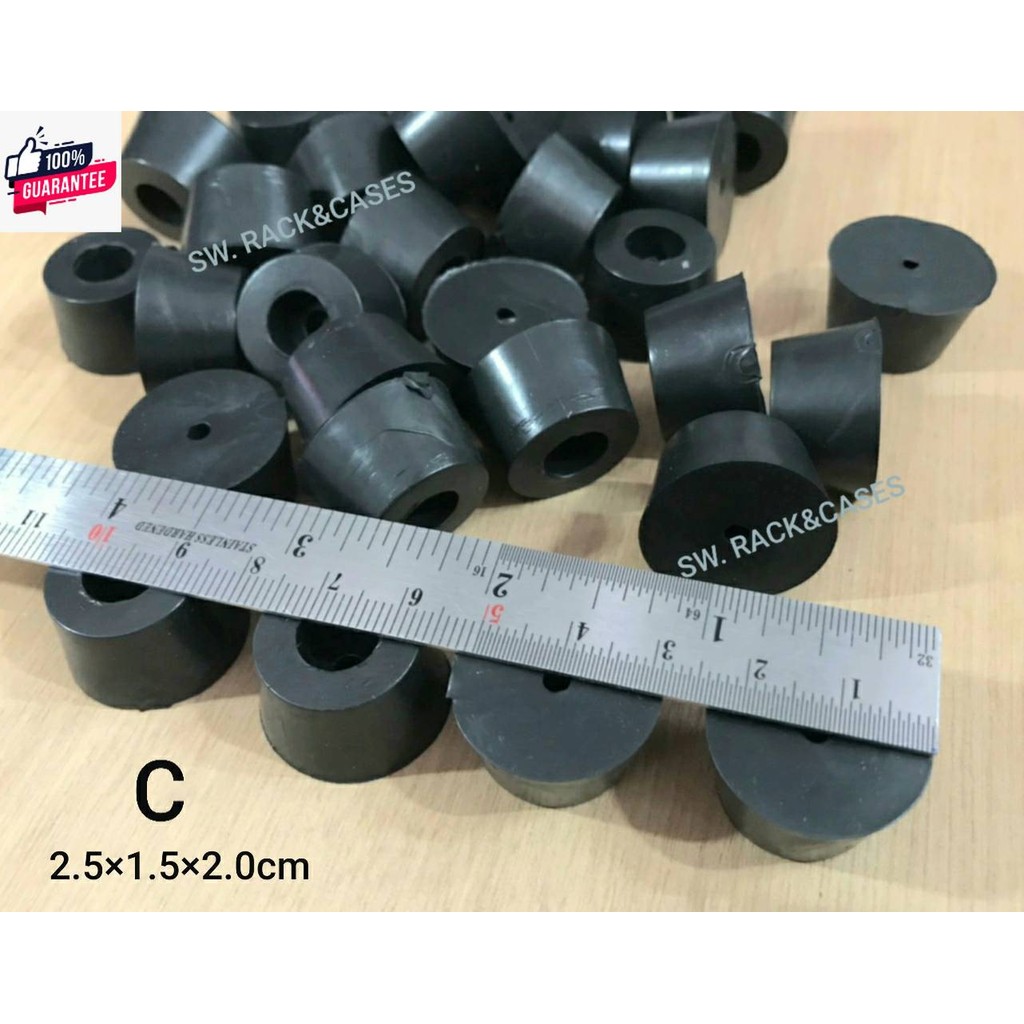 ยางฐานตู้ลำโพง priceต่อแพ็คจำนวน 32 ตัว รหัส C ขนาด 2.5x1.5x2.0cm  ขาตู้ ฐานตู้ลำโพง กันกระแทก อุปกร