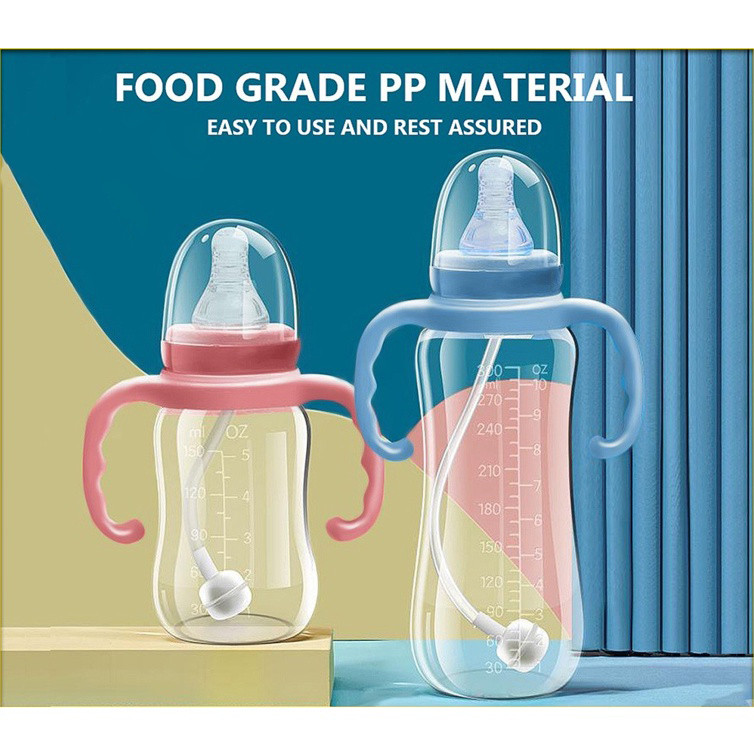 ขวดนมเด็ก Close to Nature Bady พร้อมที่จับทําจากอาหารนําเข้า 4oz 8oz 10oz