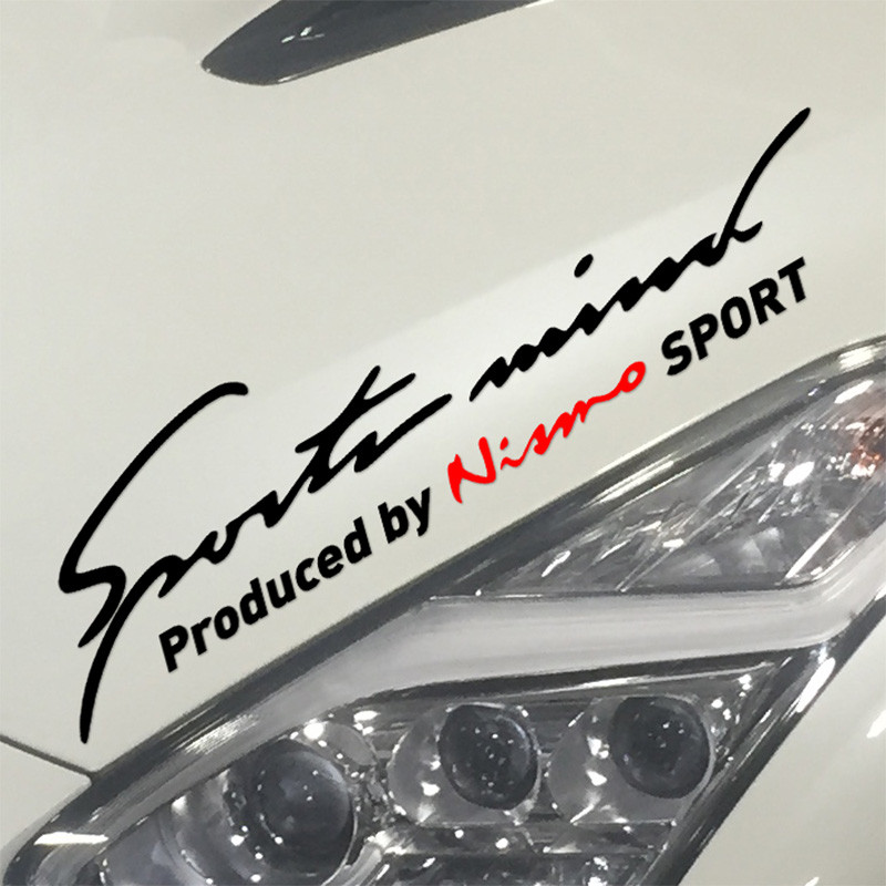 Sports MIND NISMO สติกเกอร์รถและ Decals โคมไฟจัดแต่งทรงผมคิ้วไวนิลสําหรับ NISSAN QASHQAI JUKE X-TRAIL TIIDA ALMERA PRIMERA