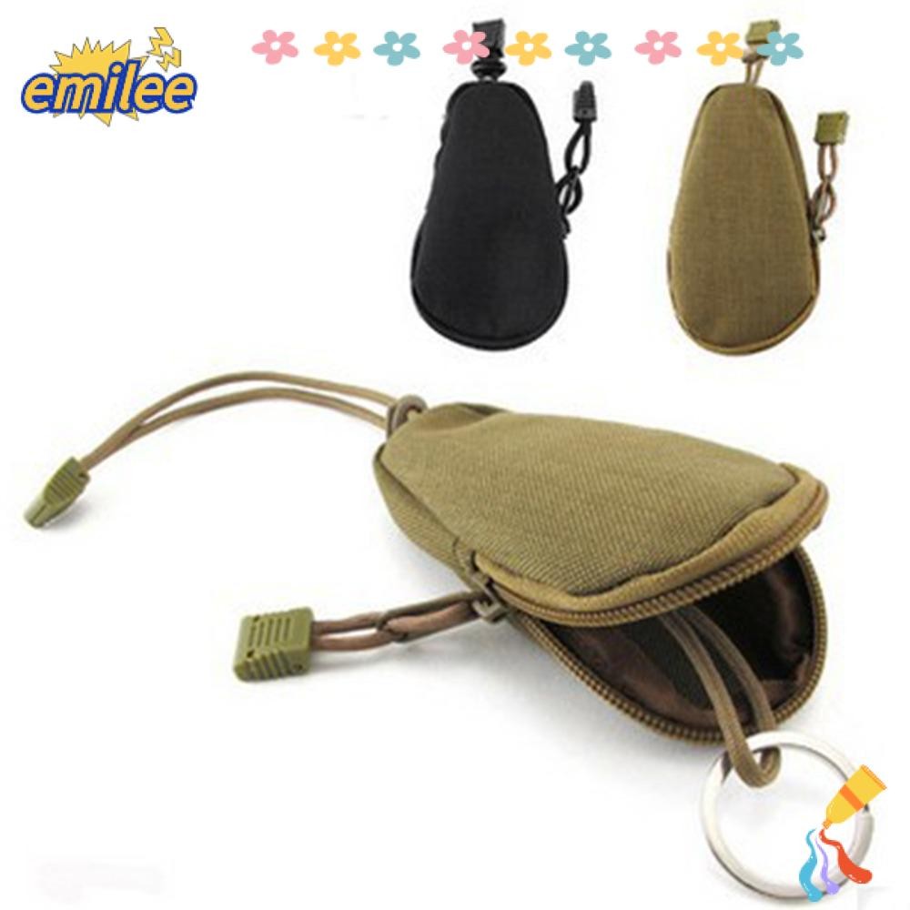 เอมิลี ที่ใส่กุญแจขนาดเล็ก,ที่จัดเก็บกุญแจผ้าใช้งานง่าย,กระเป๋าใส่เหรียญผู้ชายแบบพกพาอเนกประสงค์ที่ทนทานกลางแจ้ง