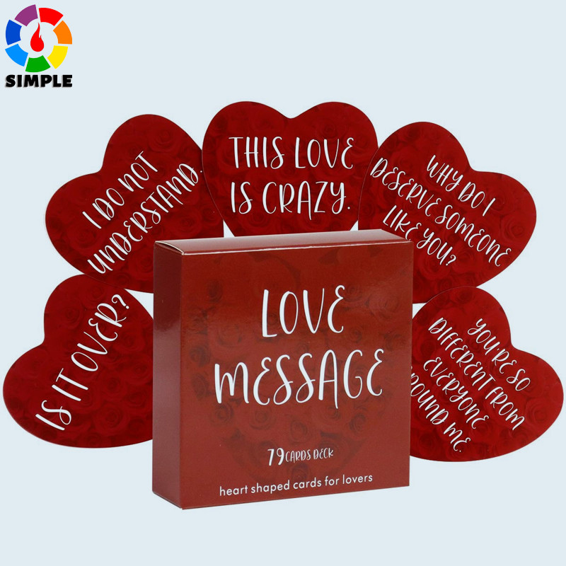 Love Confession Oracle About 8.5X8.5cm LoveKeywords Meaning 55 Cards