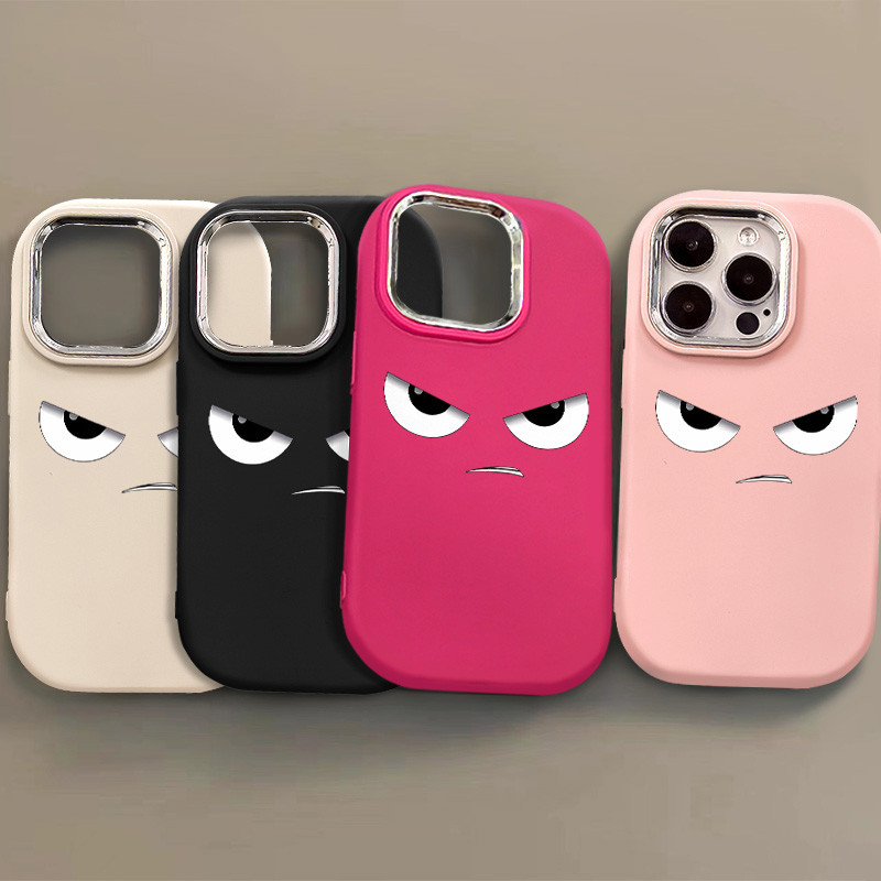 Soft Demon Eyes Case ใช้งานร่วมกับสําหรับ IPhone 14 15 16 Pro Max 13 12 11 Plus XS X XR 7+8 Plus คู่ความงามซิลิโคนกันกระแทกน่ารักปลอกฝาครอบโทรศัพท์