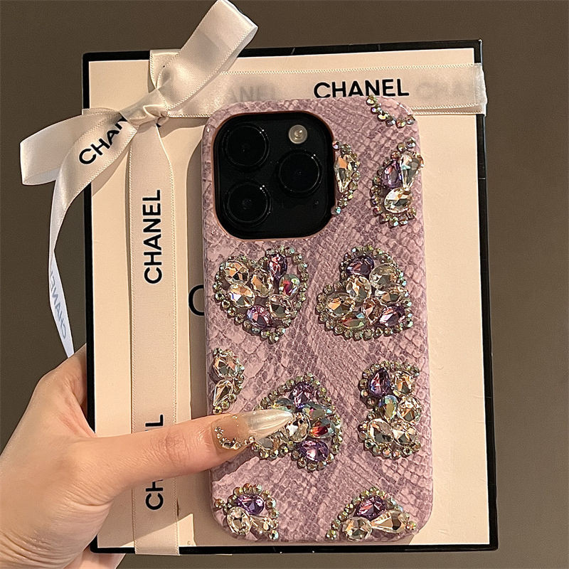 แฟชั่นเคสโทรศัพท์rhinestoneเงาเข้ากันได้กับiphone 14 15 16 Pro Max IP 11 12 13 Pro Maxครึ่งแพคเกจกันกระแทกฝาครอบป้องกัน