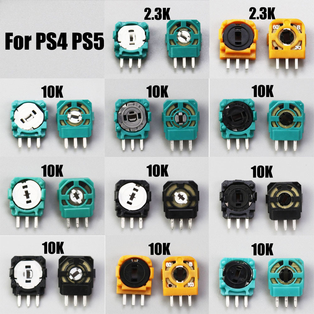 1pcs คุณภาพสูง 3D Analog Micro Switch Sensor สําหรับ Sony PS4 PS5 Controller 3D Thumbstick แกนตัวต้านทาน Potentiometer สําหรับ Xbox one PlayStation DualSense