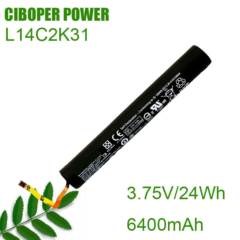 CP Genuine Tablet Battery L14C2K31 3.75V/24Wh For YOGA 2-830LC 2-830F 2-830L 2-851F 2 830L 830F 851F