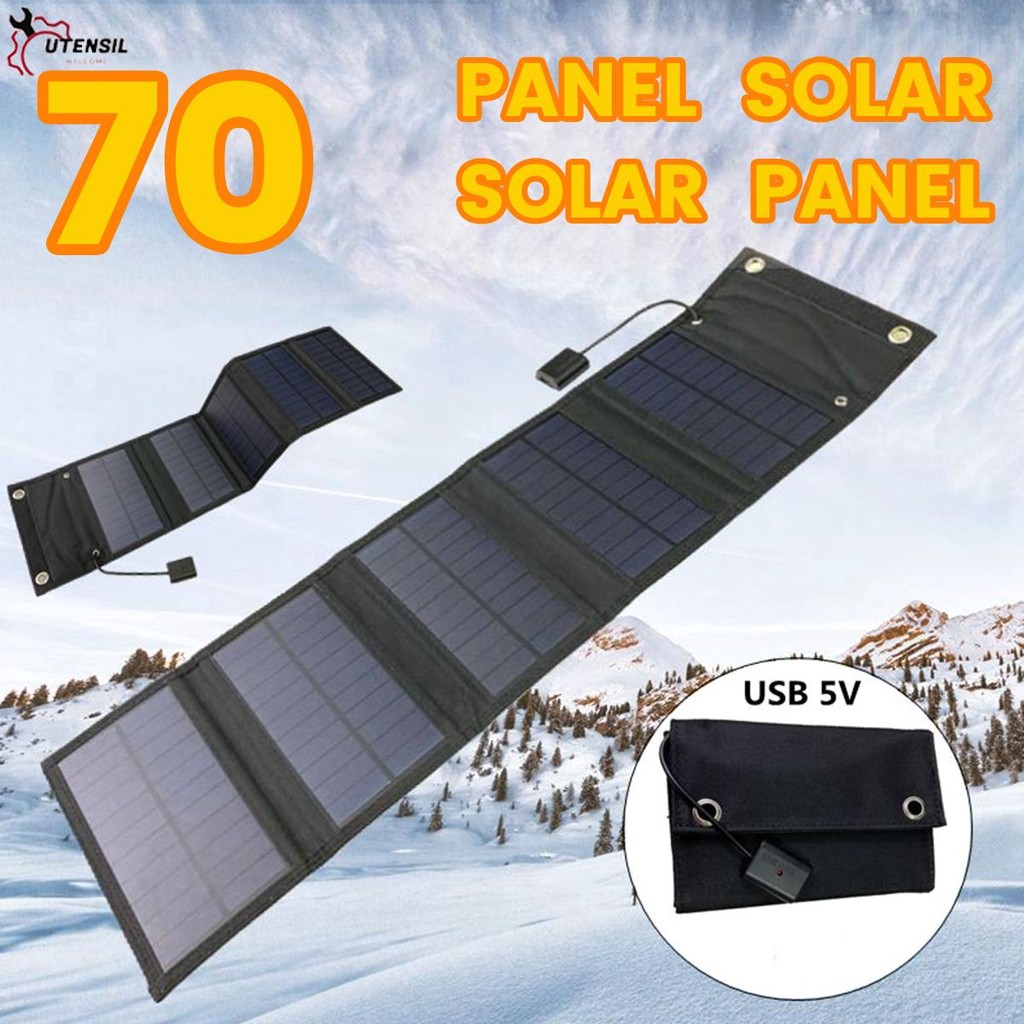 12w พลังงานแสงอาทิตย์พับกระเป๋า Charger พับพลังงานแสงอาทิตย์ Charger 5 V/2A Max แบบพกพา Solar Charger สําหรับกลางแจ้ง SHOPSBC2207