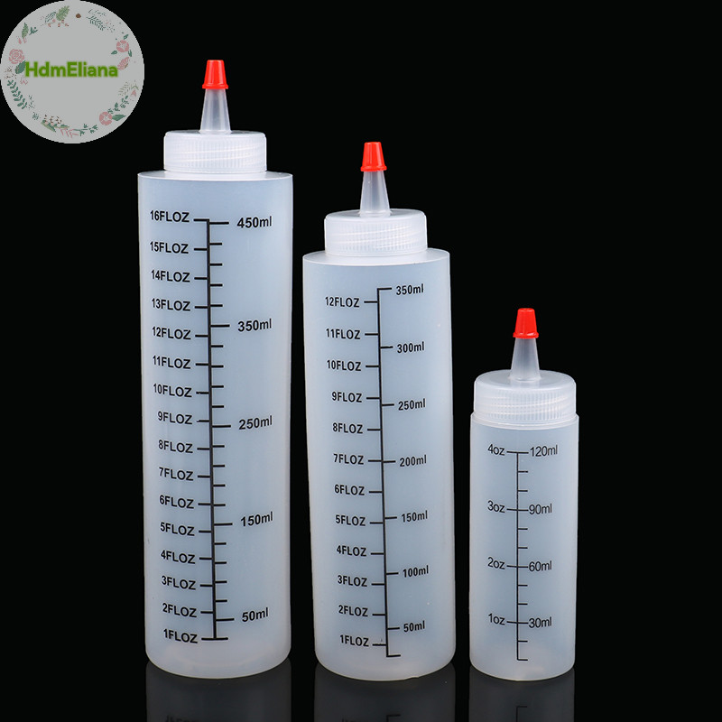 Hdmeliana 120/350/450ml พลาสติก-จมูกขนาดขวดบีบป้องกันการรั่วสําหรับห้องครัว TH