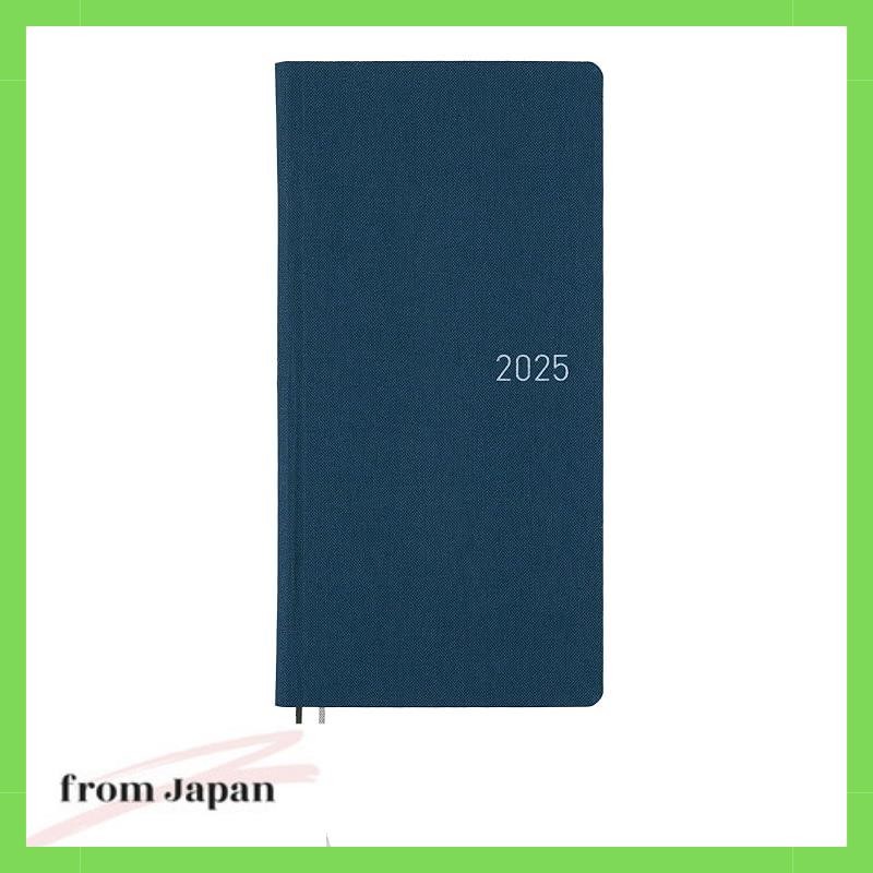 Hobonichi Techo 2025 สัปดาห์เวอร์ชันภาษาอังกฤษสี/Stardust Slim Vertical Weekly Planner, เริ่มต้นเดือนมกราคม, เค้าโครงหน้าซ้ายรายสัปดาห์