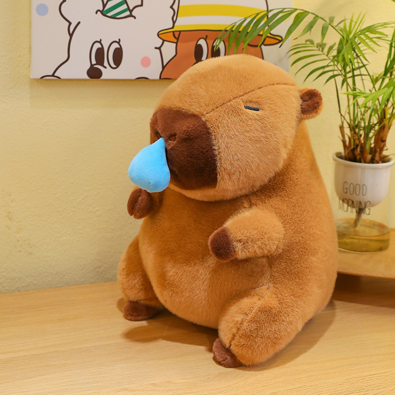 ของเล่นเด็ก ตุ๊กตาคาปิบาร่า น้ำมูก capybara ตุ๊กตาของขวัญวันเกิด สำหรับแฟน พร้อมส่ง