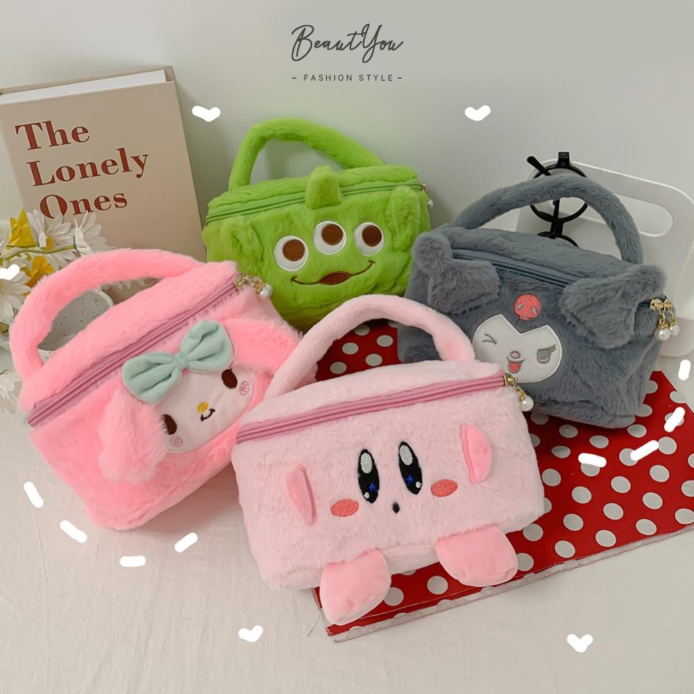 กระเป๋าเครื่องสําอางการ์ตูนน่ารัก Lovely Makeup Brush Organizer Toiletry Bag [BeautYou.th]