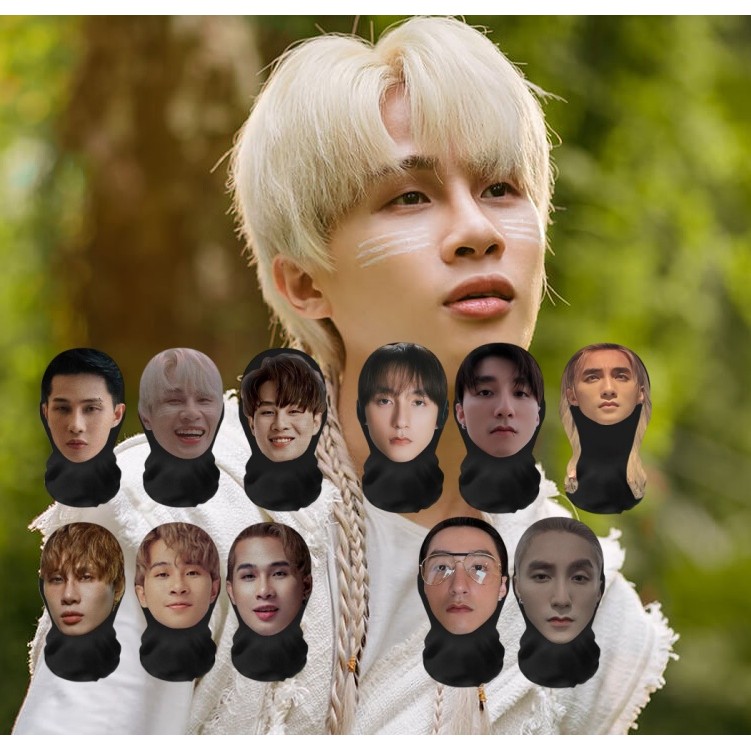 คอสเพลย์ Hip Hop สไตล์ผมหมวกเหมาะสําหรับ All Faces Jack-J97 Balaclava ออกแบบไม่มีรอยต่อ Son Tung M-TP ตลก 3D Face Mask