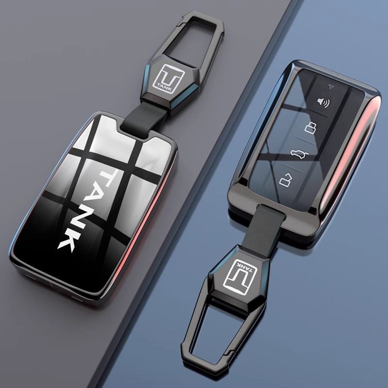 สังกะสีอัลลอยด์รถ Remote Key Fob กรณี Shell กระเป๋าสําหรับ Great Wall GWM WEY Tank 300 500 Tank300 ถัง