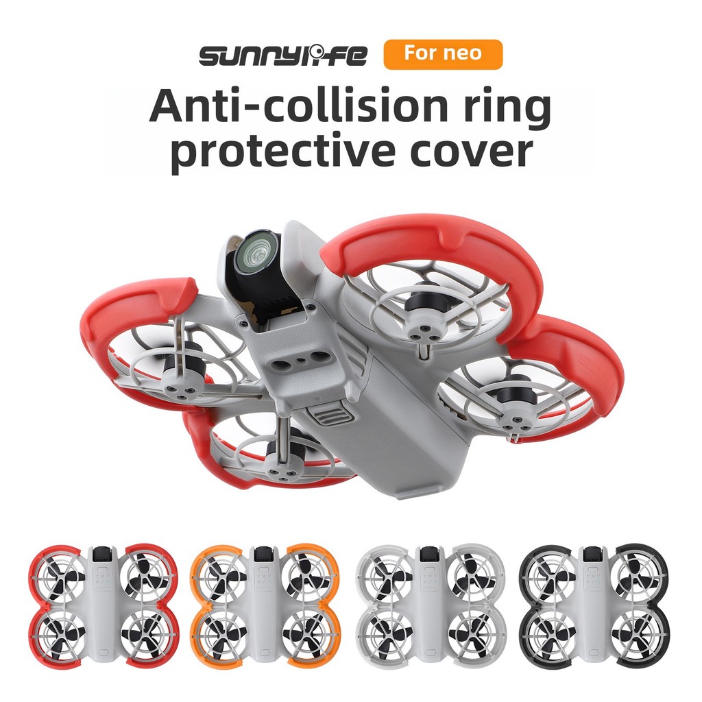 Sunnylife เหมาะสําหรับ DJI NEO Anti-Collision แหวนฝาครอบป้องกัน Anti-Collision Strip Anti-Scratch ใบพัด B